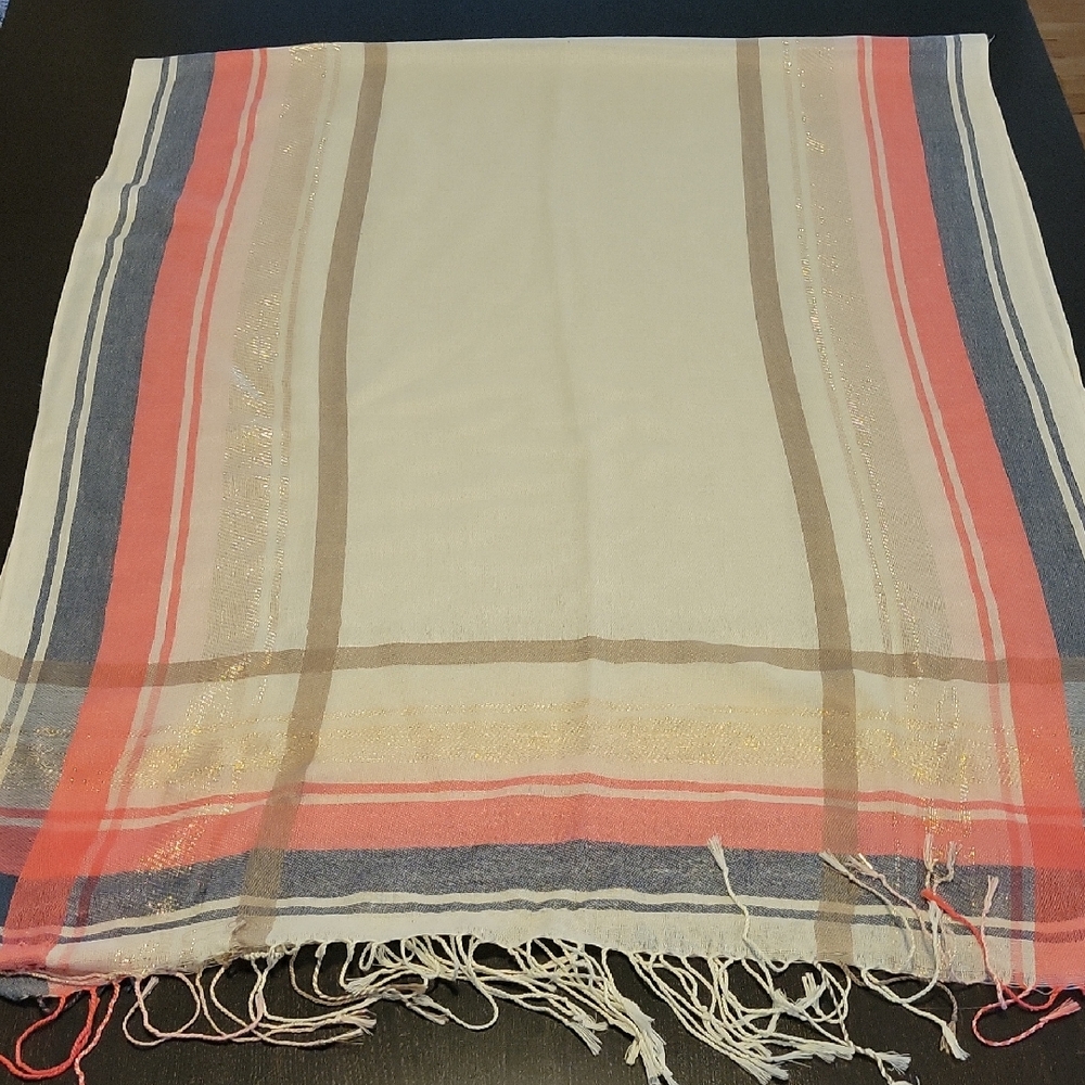 Cost Plus World Market Multicolor Striped Scarf - Picture 3 of 10